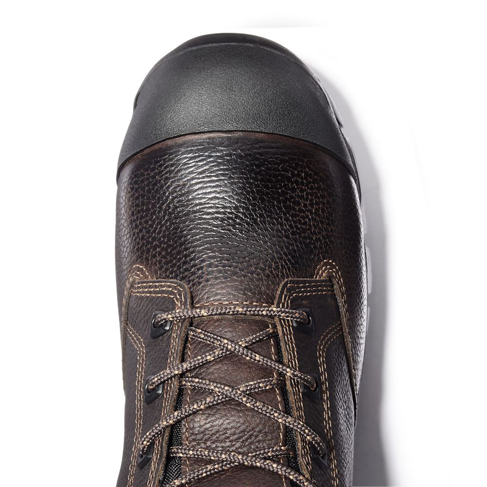 Botas de Trabajo Timberland Hombre Pro® Helix 6\" Met Guard Comp Toe Marrones - Chile ZLR-370659